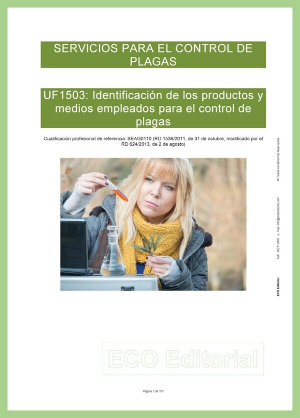 UF1503 Identificación de los productos y medios